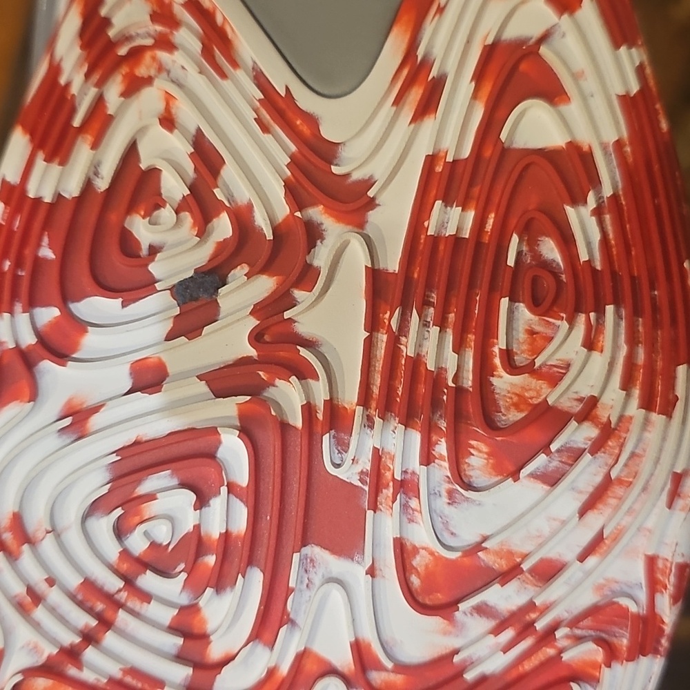 Adidas Exhibit Select White and Red High-Top Basketball Shoes - Picture 3 of 4
